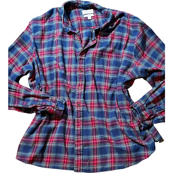 HP:Ladies classic fit Saddlebred 4X  plaid button down shirt fall flannel style - Picture 7 of 13